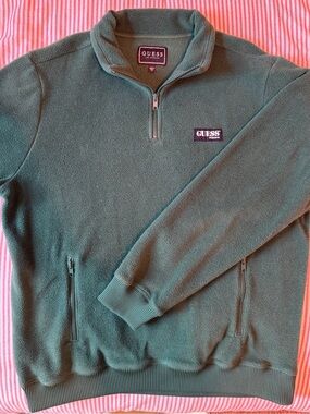 GUESS Quarter-Zip Fleece Pullover
